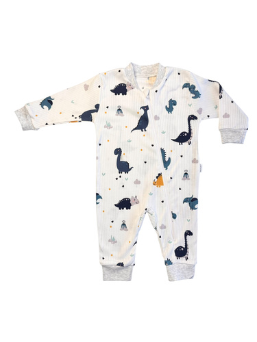 Mamatti PS15541 – pajacyk bez stópek, z motywem dinozaurów, zapinany na zamek