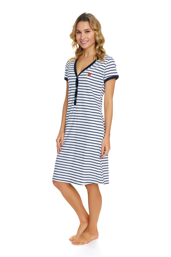 TM.5232 Koszula Nocna ciążowa i do karmienia Doctor Nap - marine