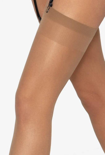 Kelly Pończochy Stretch do paska A'2 beige