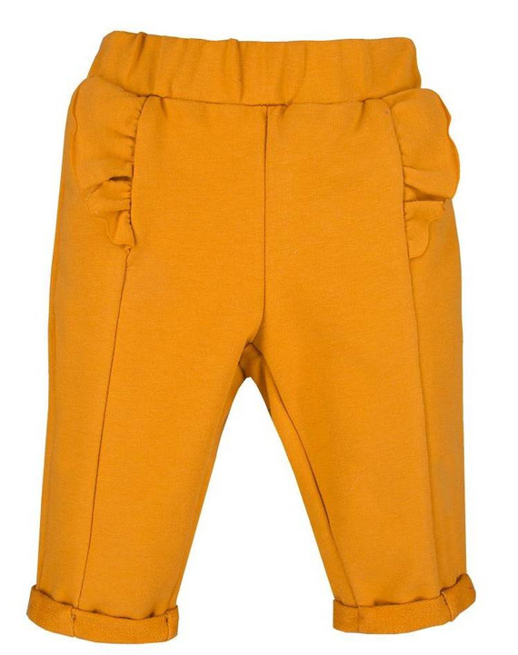 Spodnie z falbanką "Simply Comfy" Ewa Klucze- bordo