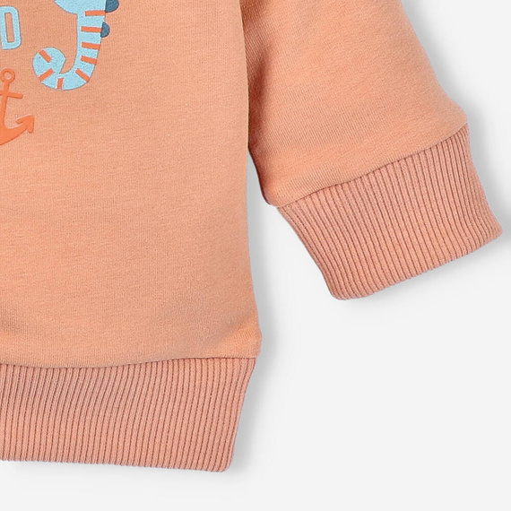 Bluza dresowa chłopięca Morskie Zwierzątka Nini pomarańczowy