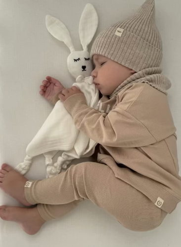 Legginsy prążkowane Yosoy - karmelowy