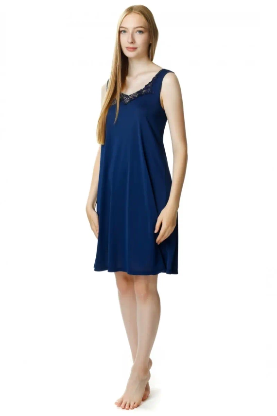 Koszula nocna damska Mewa 86385 Aurora Mewa granatowy