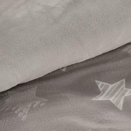 Pościel welurowa gwiazdki Flano 4 Eurofirany beżowy 