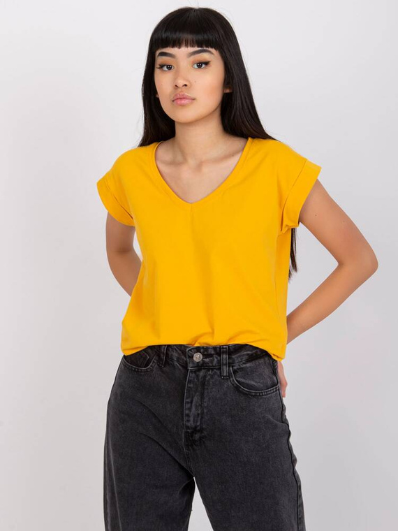 T-shirt damski RV-TS-7543.12X Paris - jasny pomarańczowy