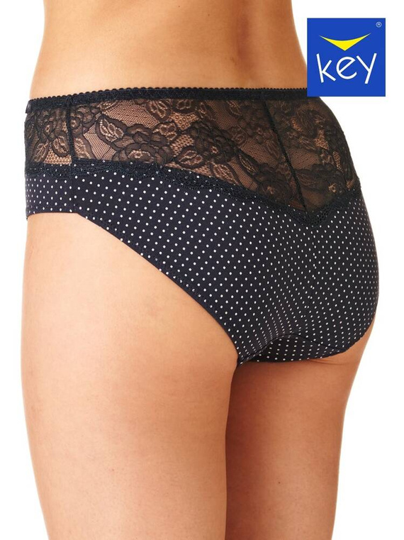 Figi damskie LPC 612 2-pak Key bordowy grafitowy