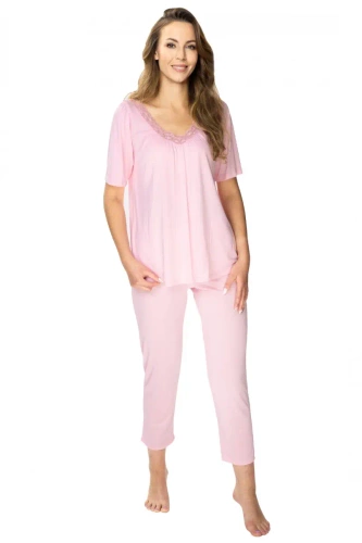 Piżama damska 86598 Vivien Summer Mewa różowy