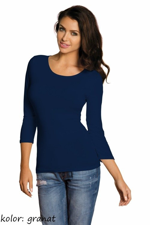 Manati rękaw 3/4 Bluzka damska Babell - granat