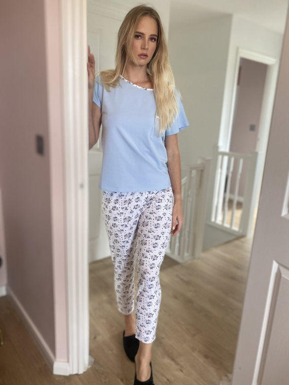 Piżama Damska 434 Maribell Forex - niebieski