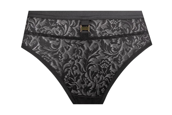 Unikat Madera – figi damskie czarne, gładkie, eleganckie i komfortowe