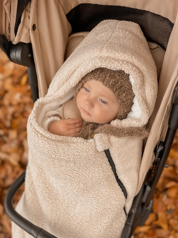 Śpiworek do wózka Alpaka Ivory Makaszka