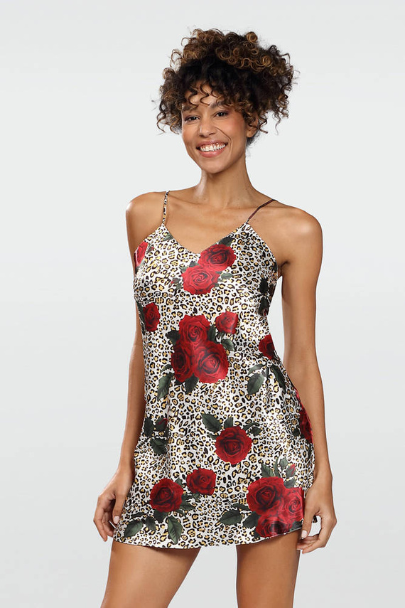 Halka satynowa Flowers DKaren - DK-HK 6 ecru