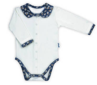 179098 Sonia Body z długim rękawem rozpinane Nicol - krem