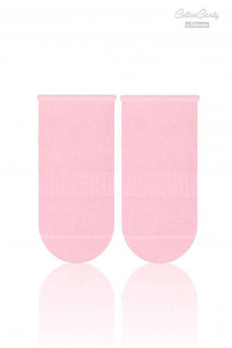 Skarpety niemowlęce Art.146 Cotton Candy Roll Top Steven - jasny róż