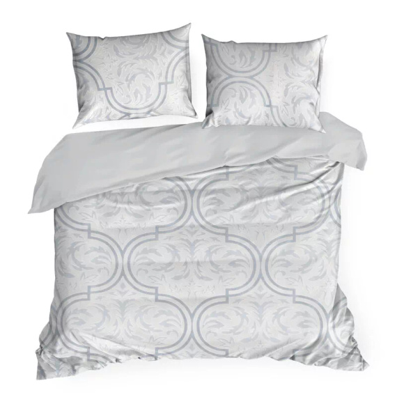 Pościel welurowa ornamenty Flano 5 Eurofirany szary