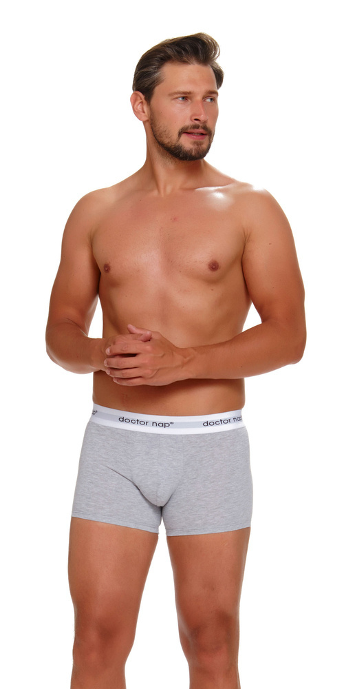 Bokserki męskie 5277 Doctor Nap - black melange red