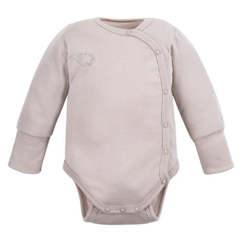 Body kopertowe z wełny merynosów Eevi - beżowe 