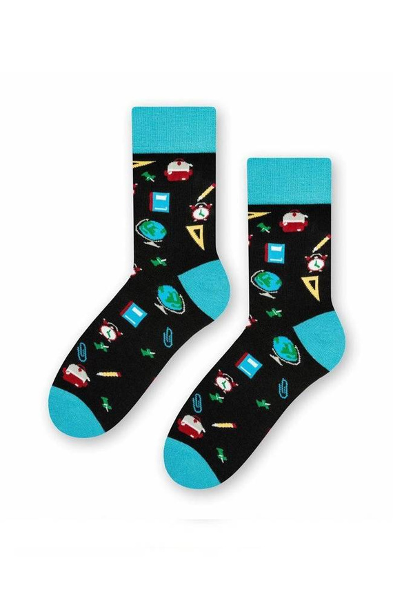 ART.039 Skarpetki młodzieżowe Steven 001 jeans melanż