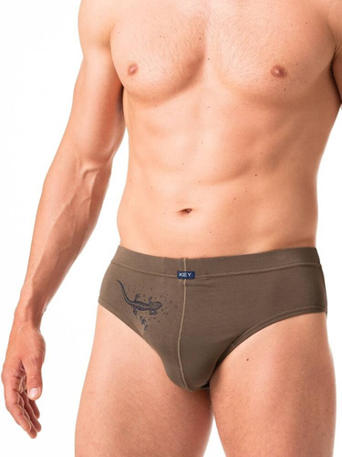 Slipy męskie MPP  633   2-pak Key  zielony brązowy