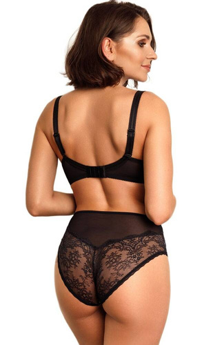 Biustonosz balkonetka VB-456 Vena karmel-czarny 