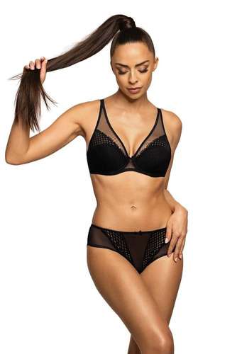  Biustonosz Push-up M-3733/11/1 Marley   Mat - czarny