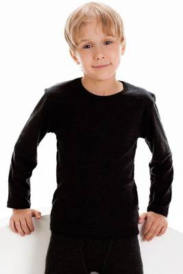 Koszulka Termo dla chłopca Kids Boy Cornette - czarny