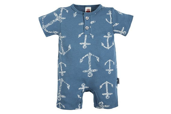 Pajac letni, rampers "BLUE SEA" Makoma paski