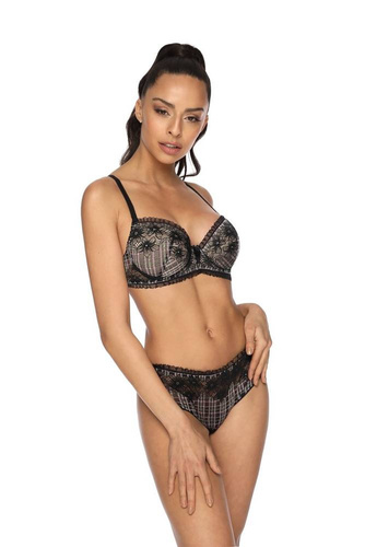 Biustonosz Push-up  M-3308/11 Lissy   Mat czarny