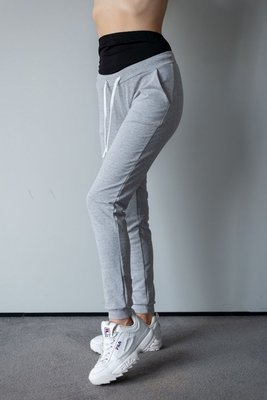 Spodnie Dresowe Ciążowe 205 MIRACLE- szary melanż