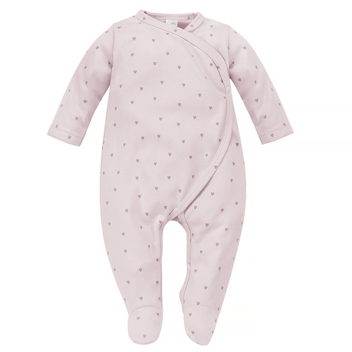 Pajac niemowlęcy wiązany Hello Pinokio - różowy