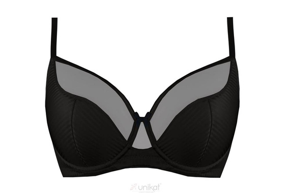 Biustonosz semi soft półusztywniany Fiona Unikat czarny