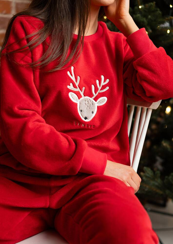 Piżama damska Harriet Sensis - czerwony