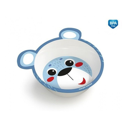 Miseczka melamina antypoślizgowa z uszkami Canpol Babies beżowa