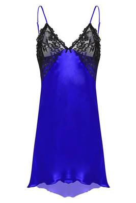 Halka satynowa Evelyn DKaren - modrak