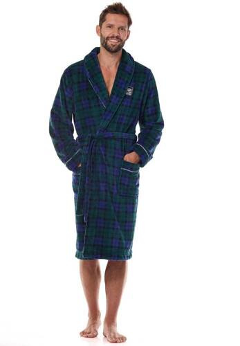 Szlafrok męski 2455 Hero L&L granatowy