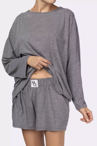 Piżama damska Joy longsleeve Mona melange