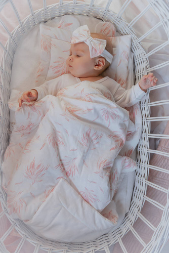 Pościel 2-elementy Margaret Komplet pościeli Sensis - biały-różowy