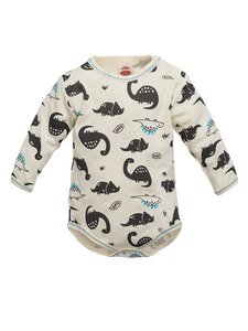 "DINOSAUR" Body z długim rękawem Makoma ecru