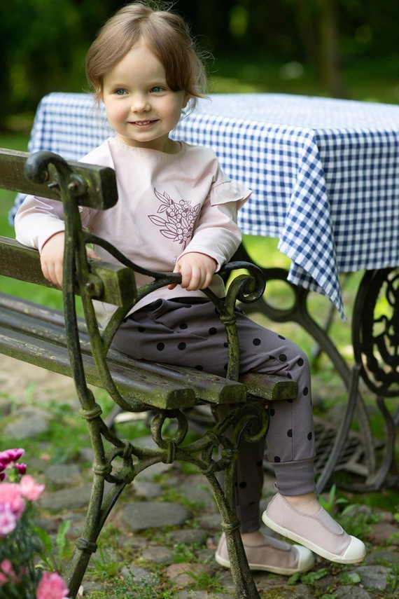 Pumpy spodnie Julia Pinokio - grafit druk