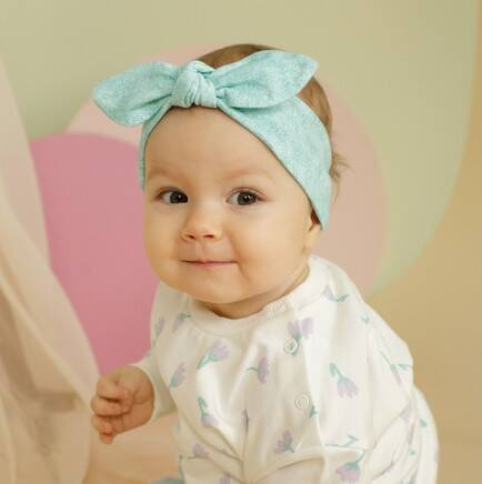 Opaska dziewczęca Lilian Pinokio - miętowy