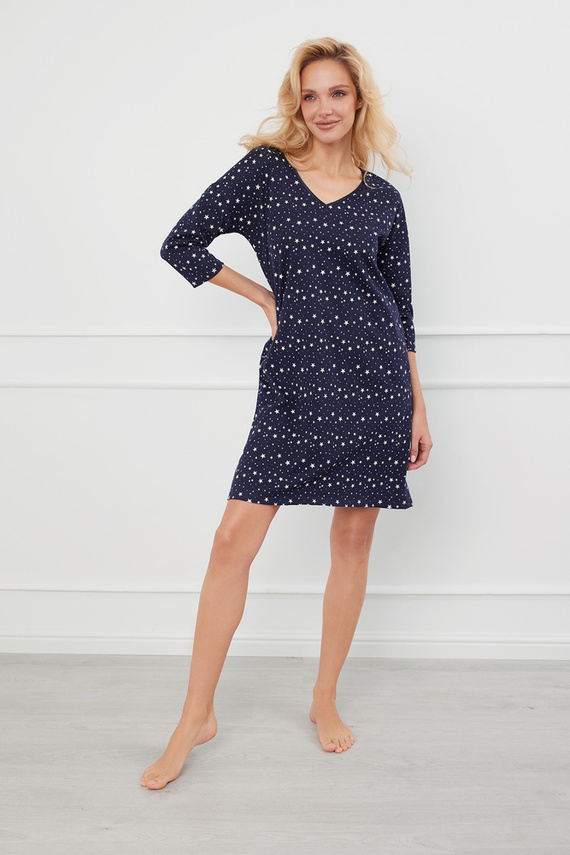 Koszula nocna z rękawem 3/4 Libra Italian Fashion - druk