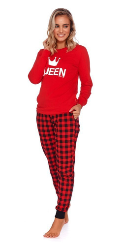 PM.9748 Piżama Damska Doctor Nap - red