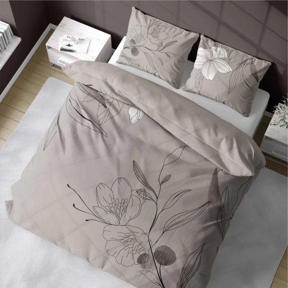 Pościel bawełniana 4966B kwiaty Detexpol