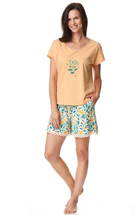 Piżama Damska LNS 967 Key- pomarańcz