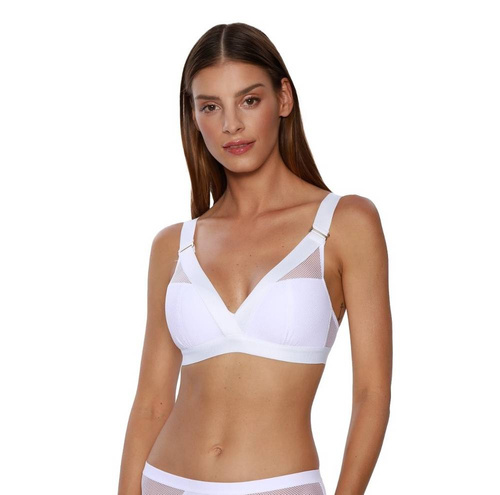  Biustonosz Sportowy Lara WB-748  Kinga biały