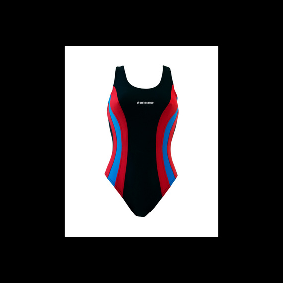 BW 715 Strój kąpielowy jednoczęściowy Sesto Senso czarny