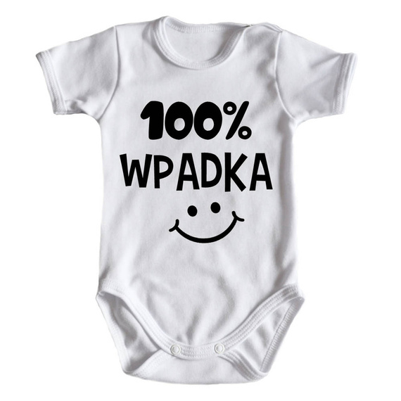 Body krótki rękaw "100% WPADKA" Moocha czarny