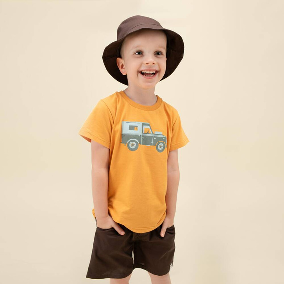 Krótkie spodenki na gumce Safari Pinokio - brązowy