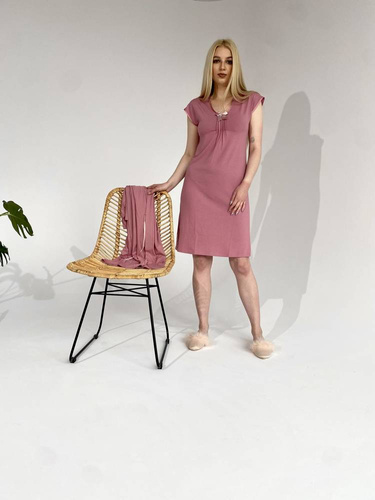 870 Visa Koszula nocna De Lafense - różowy