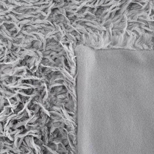 Koc narzuta włochacz Adore futrzak Eurofirany srebrny